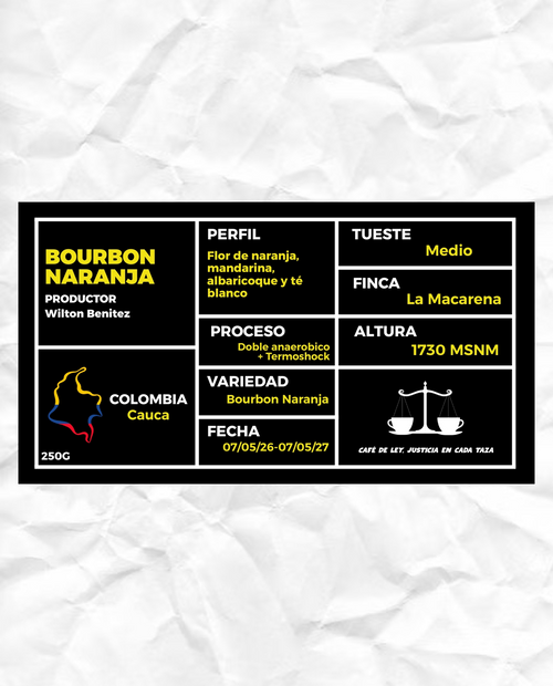 Café de Ley - Bourbon Naranja
